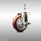 Service Caster 4 Inch 316SS Maroon Polyurethane Swivel 10mm Threaded Stem Caster with Brake SCC-SS316TS20S414-PPUB-MRN-TLB-M1015 - alternate 4